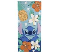Jay Franco Kids Disney Lilo y Stitch Toalla de Playa 100% algodón - 71 x 147 cm Toalla de baño, Piscina y Viaje Supersuave, Producto con Licencia Oficial, Verde Azulado