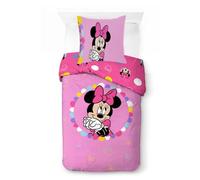 Jay Franco Kids Disney Minnie Mouse Juego de Funda nórdica - Ropa de Cama Supersuave con Funda de Almohada, Solo Funda, edredón no Incluido, Multicolor, 2 Piezas, Individual