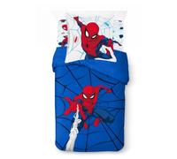 Jay Franco Kids Marvel Spiderman Juego de Cama - Incluye sábana y Funda de Almohada, Ropa de Cama Suave y acogedora para Decorar la habitación, Licencia Oficial, Azul, 3 Piezas Individuales
