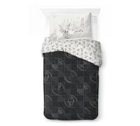 Jay Franco Kids Marvel Spiderman Juego de Funda nórdica - Ropa de Cama Supersuave con Funda de Almohada, Solo Funda, edredón no Incluido, Negro, 2 Piezas Individuales