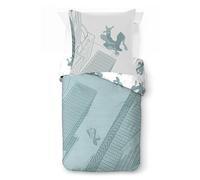 Jay Franco Kids Marvel Spiderman Juego de Funda nórdica - Ropa de Cama Supersuave con Funda de Almohada, Solo Funda, edredón no Incluido, Verde, 2 Piezas, Individual