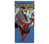 Jay Franco Kids Marvel Spiderman Toalla de Playa 100% algodón - 71 x 147 cm Toalla de baño, Piscina y Viaje Supersuave, Producto con Licencia Oficial, Multicolor