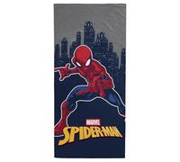 Jay Franco Kids Marvel Spiderman Toalla de Playa 100% algodón - 71 x 147 cm Toalla de baño, Piscina y Viaje Supersuave, Producto con Licencia Oficial, Gris