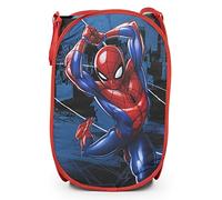 Jay Franco Marvel Spiderman Caminante de telarañas Cesta Plegable Infantil con Asas para Ropa y Juguetes