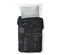 Jay Franco Star Wars Darth Vader - Juego de funda nórdica para cama individual, 100% algodón, incluye funda de almohada de 50 x 70 cm