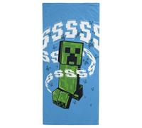 Jay Franco Toalla de baño, Piscina y Playa Minecraft con Creeper, 100% algodón, 71 x 147 cm