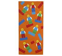 Jay Franco Toalla de Playa Kids Lego® 100% algodón - 71 x 147 cm. Toalla de baño, Piscina y Viaje Supersuave. Producto con Licencia Oficial. Naranja