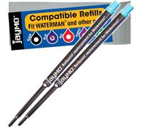 Jaymo - Waterman Ballpoint Compatible Refills (2 Waterman Azul)