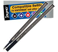 Jaymo - Waterman Rollerball Compatible Refills (2 Waterman Negro Rollerball)