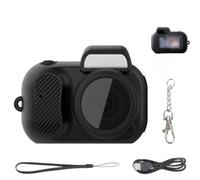 Jayruit Mini cámara 1080P HD portátil con pantalla para llavero, cámara digital compacta para viajes y seguridad