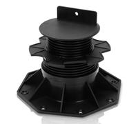 Jayseuw Soporte de apoyo, altura ajustable, 50 x, rodamiento autonivelante, 60-140 mm, capacidad de carga fuerte, para placas de terraza, madera, WPC, hormigón