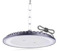 JBdusn Campana LED Industrial UFO 200W, 6000K-6500K Blanco Frío, IP65 Impermeable, Foco LED de Alta Bahía para Nave Industrial, Taller, Almacén, Garaje, Fábrica y Área Comercial