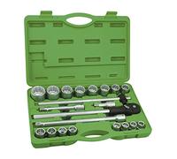 JBM 50582 - Pack de 22 piezas de auto on vasos de 12 cantos en estuche (3/4")