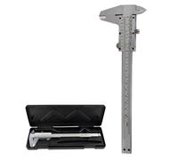 JBM 50937 Calibre mecánico 150MM. Estuche para almacenar. Peso ligero. Fácil de utilizar. Diámetros exteriores, interiores y profundidades, utilizado en el ámbito industrial.