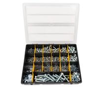 JBM 51804 ESTUCHE SURTIDO DE TORNILLOS, TUERCAS Y ARANDELAS 828 PCS