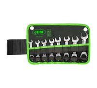 JBM 54110 SET DE 8 LLAVES COMBINADAS CORTAS CON TRINQUETE