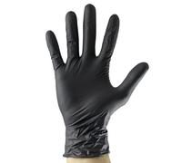 JBM 54155 GUANTES NEGROS DESECHABLES DE NITRILO T:M 3.5MIL
