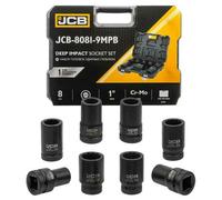 Jcb accesorios de impacto día.kpl. 8el. 1' 12-puntas. (22-41mm)