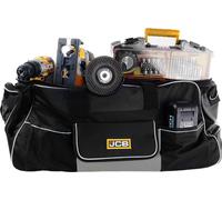 JCB | Bolsa de herramientas con ruedas, 64x32x30, organizador, bolsa de almacenamiento para herramientas pesadas, carro de herramientas, bolsa de herramientas con ruedas