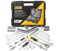 Jcb juego de herramientas de 82 piezas, 1/4, 1/2 pulgadas (6 cantos) (