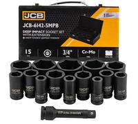 Jcb nasadki udarowe d?.kpl. 14el.3/4' 6-k?t. (17-65mm)