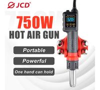 JCD-pistola de aire caliente Micro, estación de soldadura con ajuste de temperatura C/F, 8208, 750W, LCD, Digital, BGA, IC, herramientas de soldadura 8208