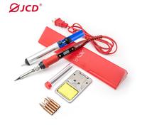 JCD-soldador eléctrico Digital de 80W, temperatura ajustable 908S, 220V, 110V, pantalla LCD, calentador de cerámica, Kit de herramientas de reparación de soldadura 60W 908