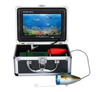 JCKJWL Kit de cámara de Pesca submarina de 10 m, 20 m, 30 m, 7 Pulgadas, 1000 TVL, 12 Luces LED infrarrojas, buscador de Peces para Lago, Barco(30M)