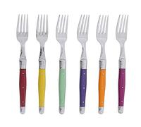 Jean Dubost - Estuche con 6 tenedores laguiole irise surtidos