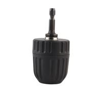 Jeanoko Clip de portabrocas de broca sin llave de 3/8"-24UNF con adaptador de portabrocas hexagonal hexagonal de 1/4 ''