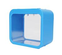 Jeanoko Mini Pecera con Luz LED, Pequeña Pecera Acuapónica Betta para Decoración del Hogar de Oficina, Diseño Transparente de 5,31x3,15x4,92 Pulgadas