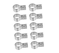 JECOMPRIS 10 Piezas abrazadera de un corralito postes para vallas abrazadera de acero inoxidable banda de de acero inoxidable abrazaderas metalicas para tubos gran apertura bebé