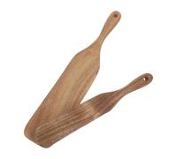 JECOMPRIS 2 Piezas Espátulas de Madera con Mango Utensilios para Masa Madre y Cocina Kit de Herramientas de Madera para Mezclar y Raspar sin Rayar Cocinas Antiadherentes