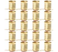 JECOMPRIS 20 Piezas Mini Portalámparas LED E10 de Cobre Alta Resistencia al Calor y Grosor Uniforme para Reparación de Lámparas de Escritorio y Circuitos