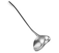 JECOMPRIS Cuchara para Servir Salsa de Acero Inoxidable Plata, Fácil de Sostener y Usar, Adecuado para Restaurante y Vida Diaria, Cuchara Pequeña para Aderezo de Cocina