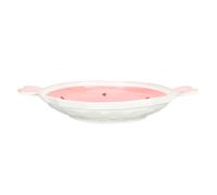 JECOMPRIS Plato de Frutas para Aperitivos y Postres Binaural de Cerámica | Uso en Casa, Hotel, Pastelería y Té de Tarde, Contenedor Práctico para Servir y Mostrar