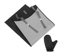JECOMPRIS Tabla de Planchar Portátil Plegable con Guante Antivaho, Alfombrilla de Planchado de Algodón y Poliéster para Uso Doméstico y Planchado