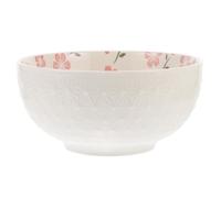 JECOMPRIS Tazón de Cerámica para Ramen Tazón de Fideos Japonés Blanco, Bowl de Arroz, Resistente al Desgaste Corrosión, para Restaurante y Buffet