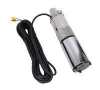Jectse Bomba de Tornillo para Pozos Profundos de Riego | Bomba Sumergible Solar de 260 W, Caudal Máximo de 1,2 M³/h, Cabezal de 40 M con Cable de Alimentación de 10 M