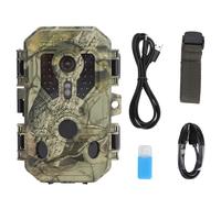 Jectse Cámara de Juego Trail, Vídeo 4K WiFi Inalámbrico 0,2 S Tiempo de Disparo Visión Nocturna Detección de Movimiento IP66 Cámara de Caza Impermeable con Pantalla LCD de 2 Pulgadas