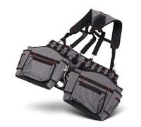 Jectse Cinturón de Herramientas para Electricista, Bolsa de Herramientas Resistente Ajustable con Múltiples Bolsillos, Tela Oxford, para Manitas, Contratista, Mecánico, Fontanero,