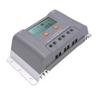 Jectse Controlador de Carga Solar MPPT de 40 A con Pantalla LCD para Paneles de 720 W, Puertos USB Duales para Tipos de Baterías Múltiples, Carcasa de ABS y Aleación de Aluminio