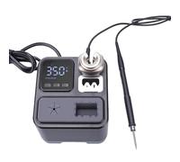 Jectse Estación de Soldadura de 65 W, Pantalla LED Digital 2S Kit de Soldador de Calentamiento Rápido Rango de Temperatura de 100-480 ℃ Modo de Suspensión Automática, para Reparación de (Enchufe de
