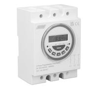 Jectse Interruptor de Control de Tiempo Trifásico Programable con Diseño Elegante para Bomba de Agua 16 A, 18 Configuraciones de Encendido y Apagado Interruptor Temporizador de Encendido para