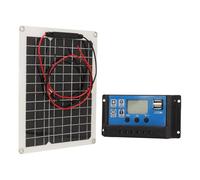 Jectse Kit de Panel Solar de 15 W, Panel Solar de 24 V CC con Controlador de 50 A, Cargador Impermeable IP67 para Mantenedor de Batería de RV