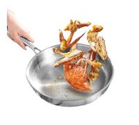 Jeeeun Hammered Titanium Pan 2025 New - Pure Titanium Pro Frying Pan - Non Stick, Dishwasher Safe, Induction Ready - Ultra Durable Scratch-Resistant & Even Heating (silver,10.23in)