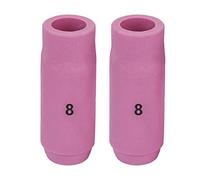 Jeffergarden 10 Boquillas de Soldadura TIG Tazas de Boquilla de Cerámica para WP-17 WP-18-26 con 5 Tamaños 6,5 Mm 8,0 Mm 9, 11,0 12, Resistente a Altas Temperaturas (Boca 13mm 10N46(8#))