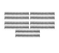 Jeffergarden 10 Peines de Encuadernación de Plástico de 30 Anillos y 19 Mm - Para Papel A4, B5 y A5 - Capacidad Para 150 Hojas - Longitud de 28 Cm - Espaciado entre Orificios de 9,5 Mm (BLACK)
