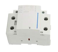 Jeffergarden 100A Contactor AC 24V, Ultrasilencioso Carril DIN 2 Polos | Relé de conmutación modular, voltaje de aislamiento de 500 V, bobina de potencia de retención baja, paneles de control HVAC
