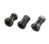 Jeffergarden 3PCS Cortador de Carpintería Chuck Router Collet Chuck Adaptador con Tamaños de 6 Mm 6,35 Mm 8 para Máquina de Grabado Máquina de Corte Fresa